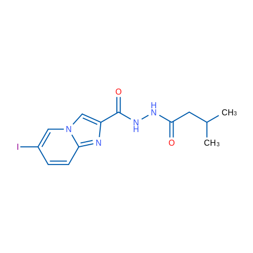 6-Iodo-N'-(3-methylbutanoyl)imidazo[1,2-a]pyridine-2-carbohydrazide 1g