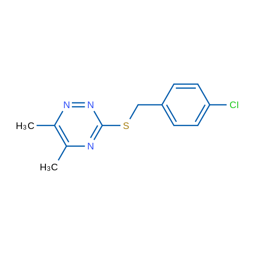 3-{[(4-chlorophenyl)methyl]sulfanyl}-5,6-dimethyl-1,2,4-triazine 1g