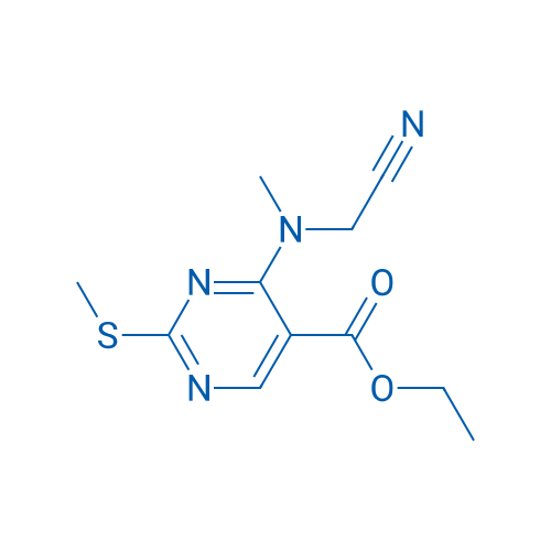 Ethyl 4-[(cyanomethyl)(methyl)amino]-2-(methylsulfanyl)pyrimidine-5-carboxylate 1g