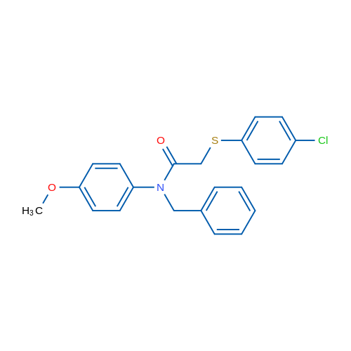 N-Benzyl-2-[(4-chlorophenyl)sulfanyl]-N-(4-methoxyphenyl)acetamide 1g
