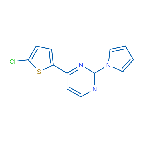 4-(5-Chlorothiophen-2-yl)-2-(1H-pyrrol-1-yl)pyrimidine 1g