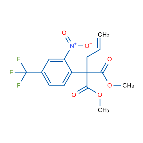 1,3-Dimethyl 2-[2-nitro-4-(trifluoromethyl)phenyl]-2-(prop-2-en-1-yl)propanedioate 1g