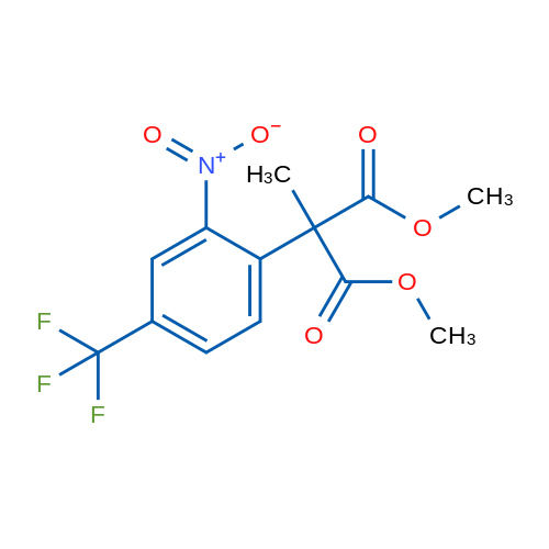 1,3-Dimethyl 2-methyl-2-[2-nitro-4-(trifluoromethyl)phenyl]propanedioate 1g
