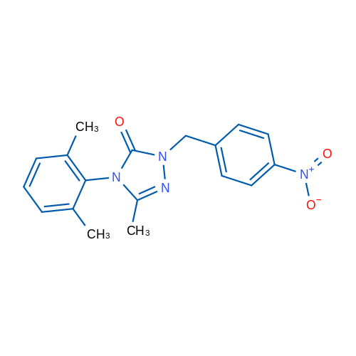 4-(2,6-Dimethylphenyl)-3-methyl-1-[(4-nitrophenyl)methyl]-4,5-dihydro-1H-1,2,4-triazol-5-one 1g