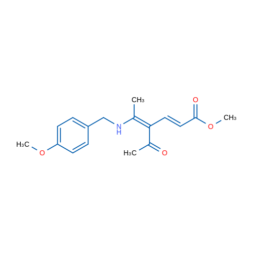 Methyl (2E,4Z)-4-acetyl-5-{[(4-methoxyphenyl)methyl]amino}hexa-2,4-dienoate 1g