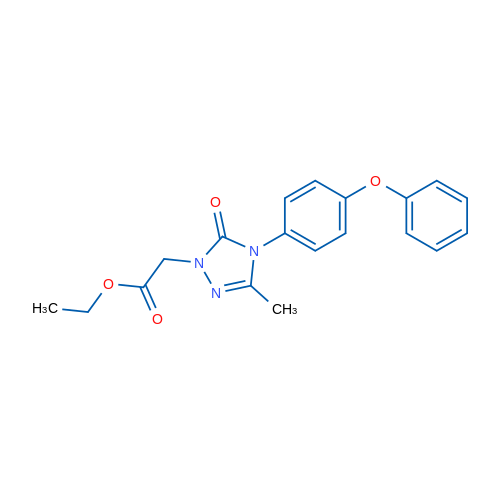 Ethyl 2-[3-methyl-5-oxo-4-(4-phenoxyphenyl)-4,5-dihydro-1H-1,2,4-triazol-1-yl]acetate 1g