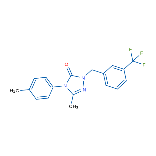 3-Methyl-4-(4-methylphenyl)-1-{[3-(trifluoromethyl)phenyl]methyl}-4,5-dihydro-1H-1,2,4-triazol-5-one 1g