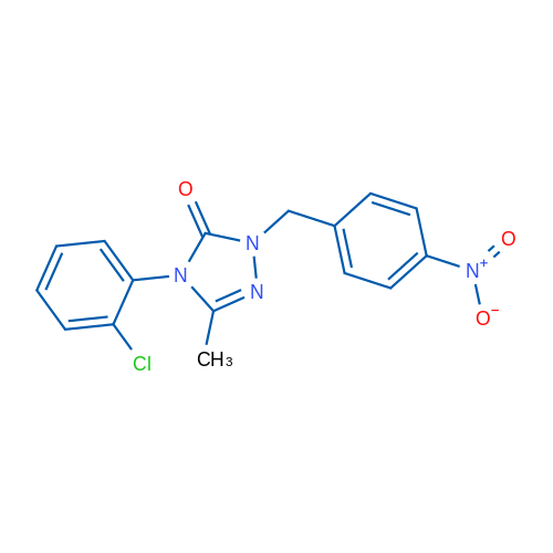 4-(2-Chlorophenyl)-3-methyl-1-[(4-nitrophenyl)methyl]-4,5-dihydro-1H-1,2,4-triazol-5-one 1g