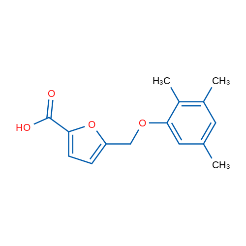 5-((2,3,5-Trimethylphenoxy)methyl)furan-2-carboxylic acid 1g