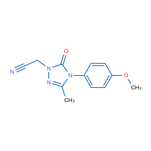 2-[4-(4-Methoxyphenyl)-3-methyl-5-oxo-4,5-dihydro-1H-1,2,4-triazol-1-yl]acetonitrile 1g