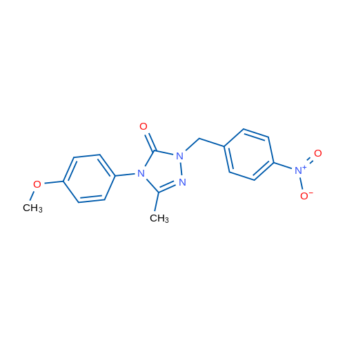 4-(4-Methoxyphenyl)-3-methyl-1-[(4-nitrophenyl)methyl]-4,5-dihydro-1H-1,2,4-triazol-5-one 1g
