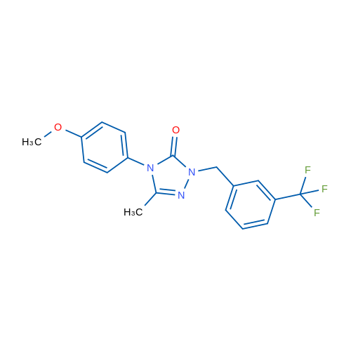 4-(4-Methoxyphenyl)-3-methyl-1-{[3-(trifluoromethyl)phenyl]methyl}-4,5-dihydro-1H-1,2,4-triazol-5-one 1g