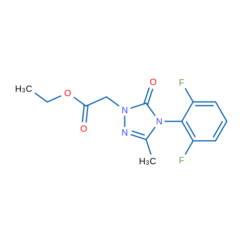 Ethyl 2-[4-(2,6-difluorophenyl)-3-methyl-5-oxo-4,5-dihydro-1H-1,2,4-triazol-1-yl]acetate 1g