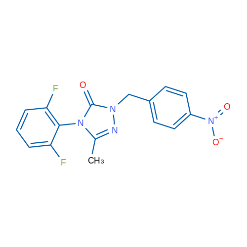 4-(2,6-Difluorophenyl)-3-methyl-1-[(4-nitrophenyl)methyl]-4,5-dihydro-1H-1,2,4-triazol-5-one 1g
