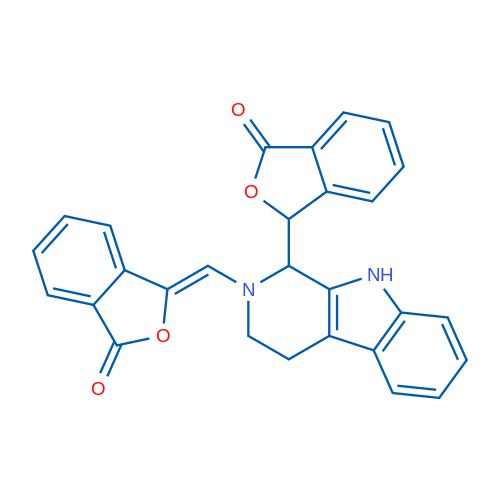 3-(2-{[(1Z)-3-oxo-1,3-dihydro-2-benzofuran-1-ylidene]methyl}-1H,2H,3H,4H,9H-pyrido[3,4-b]indol-1-yl)-1,3-dihydro-2-benzofuran-1-one 1g