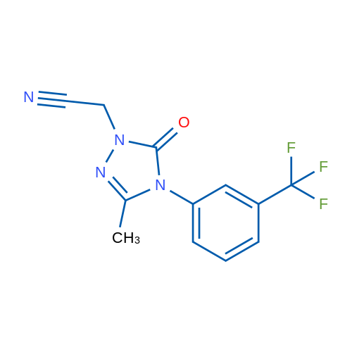 2-{3-methyl-5-oxo-4-[3-(trifluoromethyl)phenyl]-4,5-dihydro-1H-1,2,4-triazol-1-yl}acetonitrile 1g