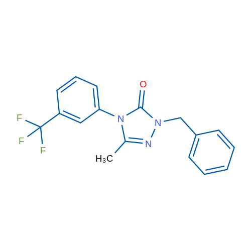 1-Benzyl-3-methyl-4-[3-(trifluoromethyl)phenyl]-4,5-dihydro-1H-1,2,4-triazol-5-one 1g