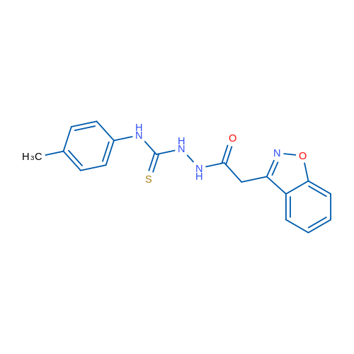 2-(1,2-Benzoxazol-3-yl)-N-{[(4-methylphenyl)carbamothioyl]amino}acetamide 1g