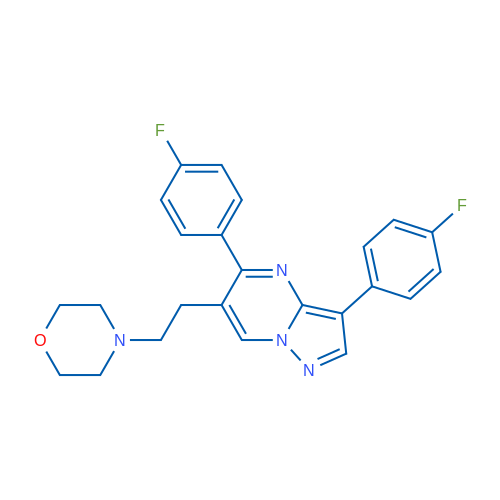 4-{2-[3,5-bis(4-fluorophenyl)pyrazolo[1,5-a]pyrimidin-6-yl]ethyl}morpholine 1g