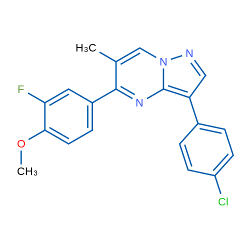 3-(4-Chlorophenyl)-5-(3-fluoro-4-methoxyphenyl)-6-methylpyrazolo[1,5-a]pyrimidine 1g