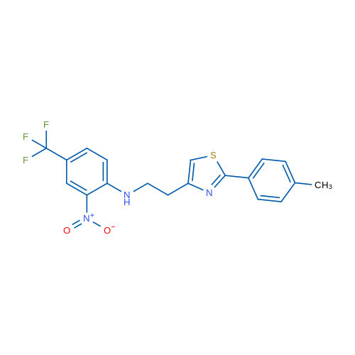N-{2-[2-(4-methylphenyl)-1,3-thiazol-4-yl]ethyl}-2-nitro-4-(trifluoromethyl)aniline 1g