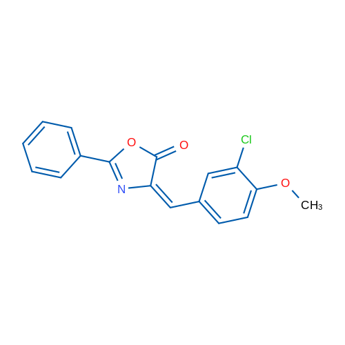 (4E)-4-[(3-Chloro-4-methoxyphenyl)methylidene]-2-phenyl-4,5-dihydro-1,3-oxazol-5-one 1g