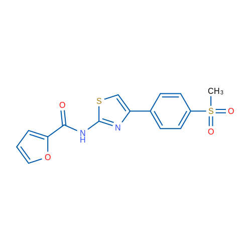 N-[4-(4-Methanesulfonylphenyl)-1,3-thiazol-2-yl]furan-2-carboxamide 1g