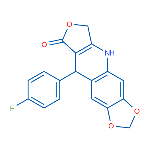 8-(4-Fluorophenyl)-5,12,14-trioxa-2-azatetracyclo[7.7.0.0^{3,7}.0^{11,15}]hexadeca-1(9),3(7),10,15-tetraen-6-one 1g