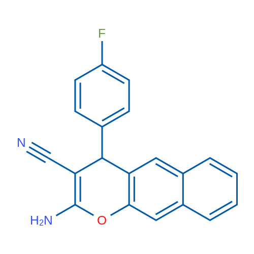 2-Amino-4-(4-fluorophenyl)-4H-benzo[g]chromene-3-carbonitrile 1g