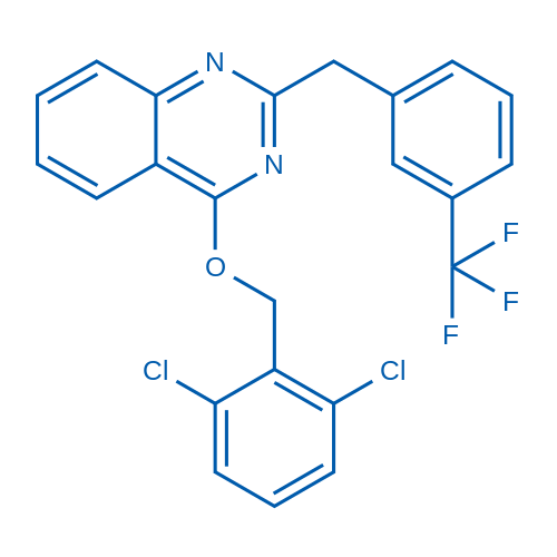 4-[(2,6-Dichlorophenyl)methoxy]-2-{[3-(trifluoromethyl)phenyl]methyl}quinazoline 100mg