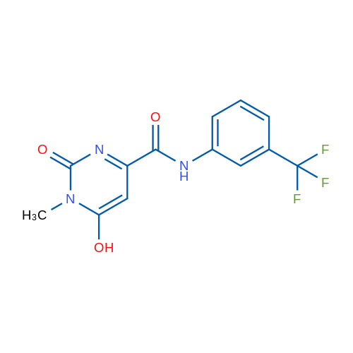 6-Hydroxy-1-methyl-2-oxo-N-[3-(trifluoromethyl)phenyl]-1,2-dihydropyrimidine-4-carboxamide 1g