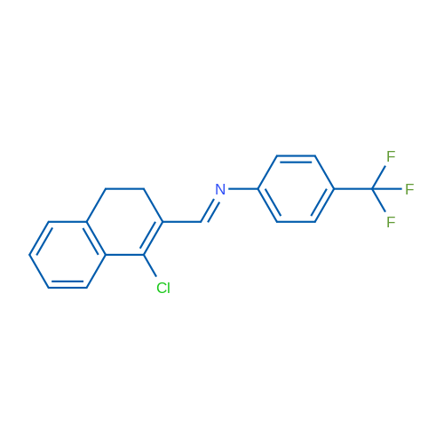 (1E)-1-(1-Chloro-3,4-dihydronaphthalen-2-yl)-N-[4-(trifluoromethyl)phenyl]methanimine 1g