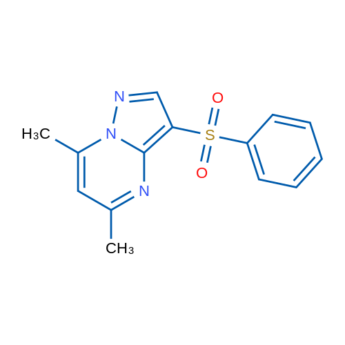 3-(Benzenesulfonyl)-5,7-dimethylpyrazolo[1,5-a]pyrimidine 1g