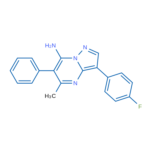 3-(4-Fluorophenyl)-5-methyl-6-phenylpyrazolo[1,5-a]pyrimidin-7-amine 1g