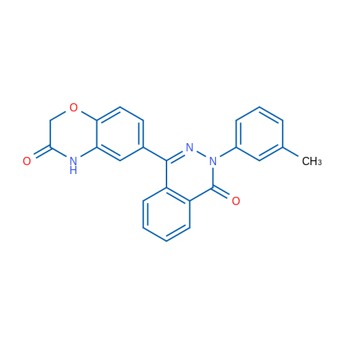 6-[3-(3-Methylphenyl)-4-oxo-3,4-dihydrophthalazin-1-yl]-3,4-dihydro-2H-1,4-benzoxazin-3-one 1g