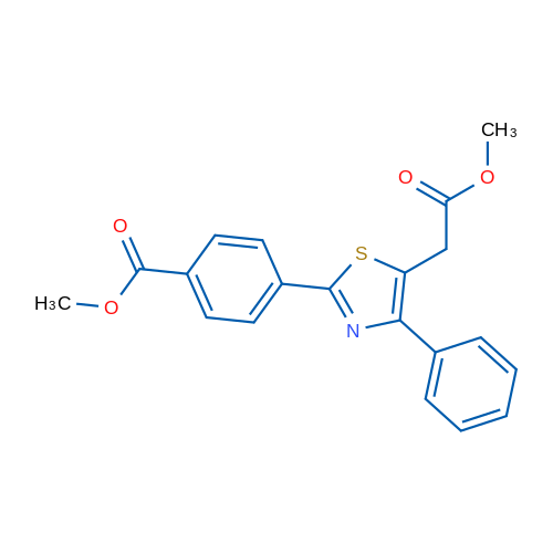 Methyl 4-[5-(2-methoxy-2-oxoethyl)-4-phenyl-1,3-thiazol-2-yl]benzoate 1g