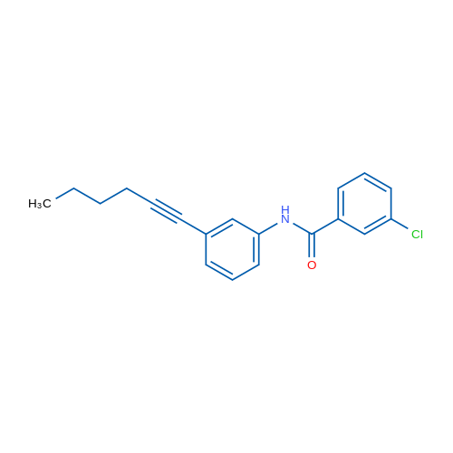3-Chloro-N-[3-(hex-1-yn-1-yl)phenyl]benzamide 1g