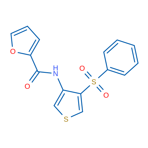 N-[4-(Benzenesulfonyl)thiophen-3-yl]furan-2-carboxamide 1g