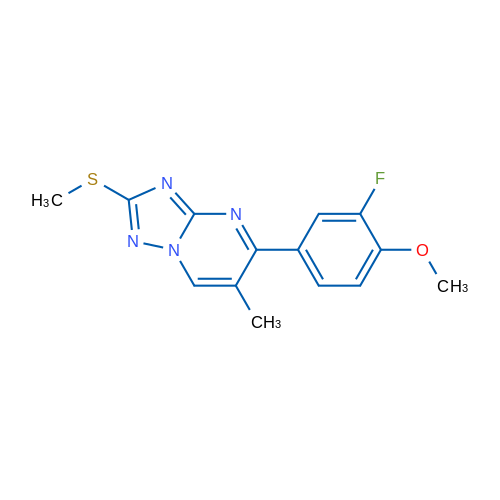 5-(3-Fluoro-4-methoxyphenyl)-6-methyl-2-(methylsulfanyl)-[1,2,4]triazolo[1,5-a]pyrimidine 25mg