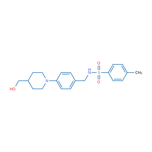N-({4-[4-(hydroxymethyl)piperidin-1-yl]phenyl}methyl)-4-methylbenzene-1-sulfonamide 1g