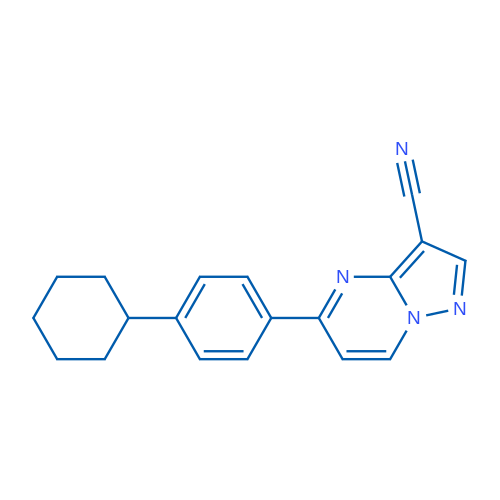 5-(4-Cyclohexylphenyl)pyrazolo[1,5-a]pyrimidine-3-carbonitrile 1g