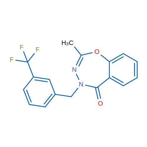 2-Methyl-4-{[3-(trifluoromethyl)phenyl]methyl}-4,5-dihydro-1,3,4-benzoxadiazepin-5-one 1g