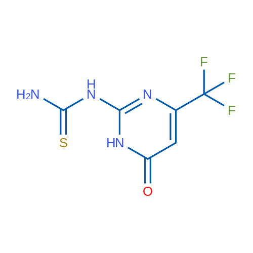 [6-Oxo-4-(trifluoromethyl)-1,6-dihydropyrimidin-2-yl]thiourea 10mg