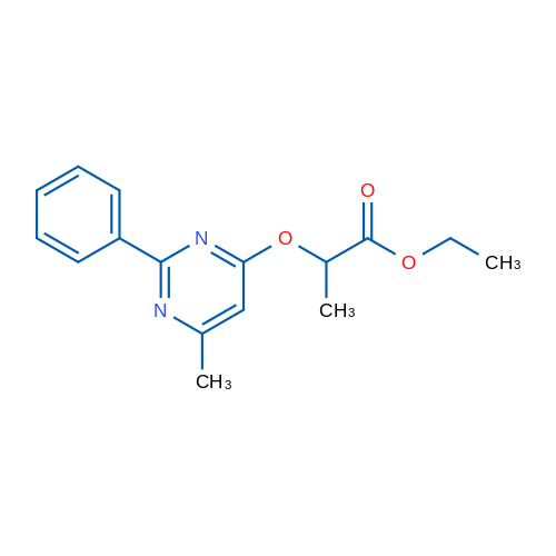 Ethyl 2-[(6-methyl-2-phenylpyrimidin-4-yl)oxy]propanoate 1g
