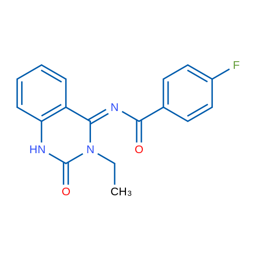 N-[(4Z)-3-Ethyl-2-oxo-1,2,3,4-tetrahydroquinazolin-4-ylidene]-4-fluorobenzamide 100mg