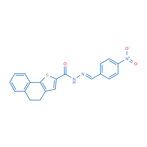 N'-[(1E)-(4-Nitrophenyl)methylidene]-4H,5H-naphtho[1,2-b]thiophene-2-carbohydrazide 1g