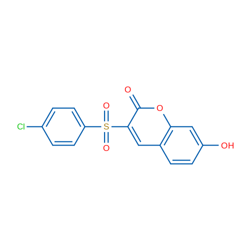 3-(4-Chlorobenzenesulfonyl)-7-hydroxy-2H-chromen-2-one 1g