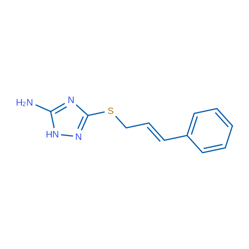 3-{[(2E)-3-phenylprop-2-en-1-yl]sulfanyl}-1H-1,2,4-triazol-5-amine 1g
