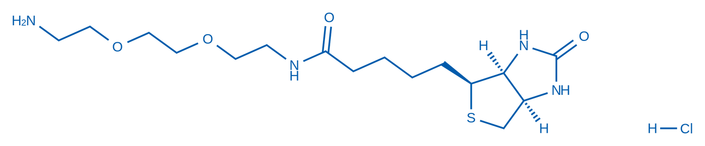 N-(2-(2-(2-Aminoethoxy)ethoxy)ethyl)-5-((3aS,4S,6aR)-2-oxohexahydro-1H-thieno[3,4-d]imidazol-4-yl)pentanamide hydrochloride 50mg