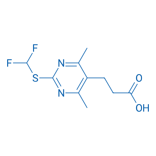 3-{2-[(difluoromethyl)sulfanyl]-4,6-dimethylpyrimidin-5-yl}propanoic acid 1g